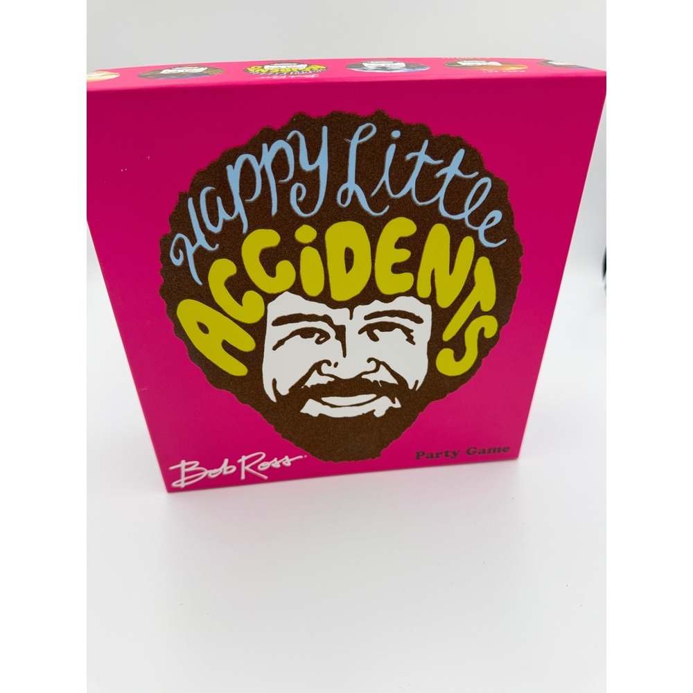 Bob Ross Happy Little Accidents Party Game Big G Creative Drawing Game Artist